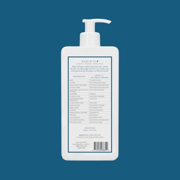 Native Body Lotion Contains Naturally Derived Plant-Based Moisturizers for Women and Men | Restores Dry Skin, Sea Salt & Cedar, 16.5 fl oz