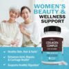 71kGEZ6-SQL._AC_SL1500_.jpg Hydrolyzed Collagen Peptide Capsules for Women - Multi Collagen Supplement Types I, II, III, V, X with Vitamin C, Biotin, Keratin - Skin, Hair & Nails Support - 135 Capsules