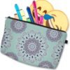 Deanfun Cosmetic Bag for Women, Mandala Flowers Waterproof Makeup Bags Roomy Toiletry Pouch Travel Accessories Gifts (51456)