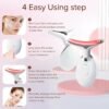 Face Messager for Face and Neck, Facial Massager for Face and Neck, 7 Color Face Neck Massager for Skin Care, at-Home Face Tool for Skin Care