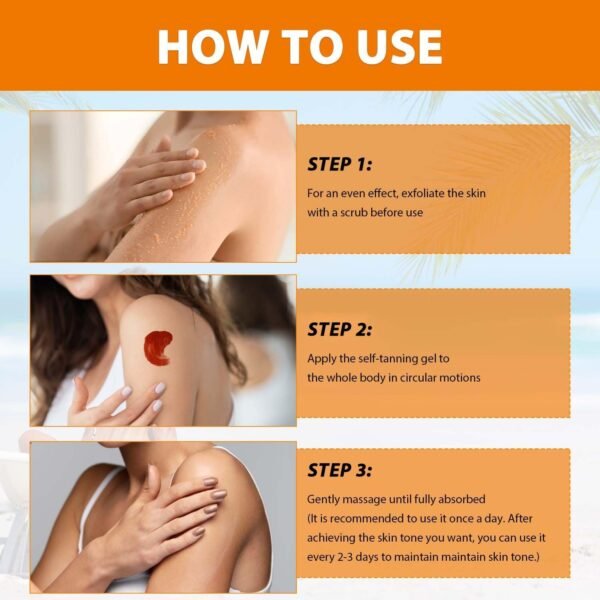 Luxury Intensive Tanning Gel,Tanning Gel,Tannings Cream,Haute Beauty Tanning Gels, Natural Tanning Accelerator Cream Gel,For Sunbeds & Outdoor Sun (1PCS)