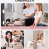 71lVlIbG7kL._AC_SL1500_.jpg BAGSMART Makeup Bag, Travel Cosmetic Bags Water-resistent Makeup Case for Women Portable Pouch Open Flat Make Up Organizer for Toiletries, Brushes, Pink