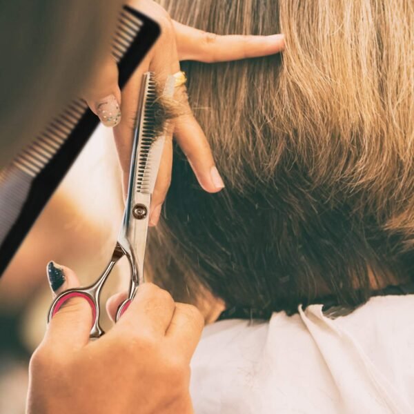 71lZCzUcmEL._SL1500_.jpg Sirabe 9 PCS Hair Cutting Scissors Thinning Shears Kit, Professional Haircut Scissors Set, Barber Hairdressing Texturizing Shears Tools for Salon Home Men Women Kids Adults Pet