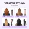 71leFEJr4sL._AC_SL1500_.jpg Wavytalk 3 in 1 Curling Wand Set, Multi Curl, Curling Iron Set with Heated Round Brush, Flat Iron Hair Straightener, 1 1/4 inch Curling Iron, Dual Voltage Hair Curler