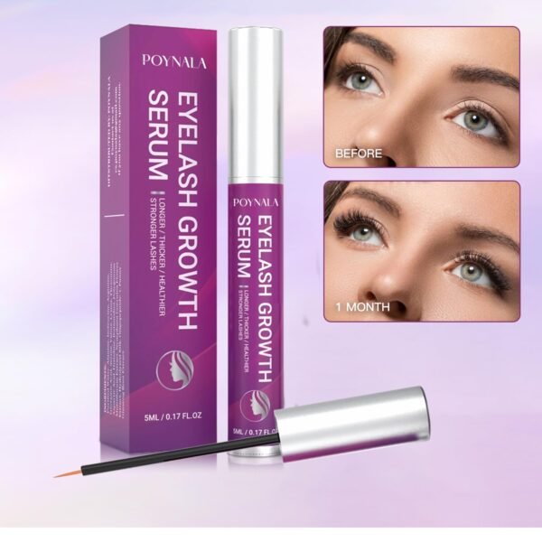 Premium Eyelash Growth Serum - Lash Enhancing Serum with Advanced Formula to Boost Longer Fuller and Thicker Looking Lashes - Vegan & Cruelty - Free Treatment 5mL 0.17 Fl Oz