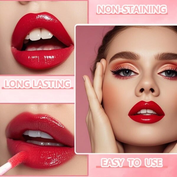 71llyfqP0xL._SL1500_.jpg Eakroo 6 Colors Lip Tint Stain Mini Liquid Lipstick, Korean Lip Gloss Moisturizing Natural, Multi-Use Lip and Cheek Tint, Non-Stick Cup, Lightweight, High Pigment, Long-Lasting, Vivid Color