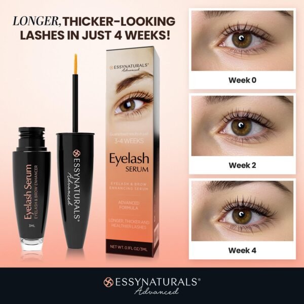 71m3MgOILL._SL1500_.jpg Essynaturals Premium Eyelash Growth Serum for Longer, Fuller, Thicker Lashes