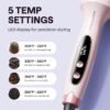 71mca1auWZL._AC_SL1500_.jpg Wavytalk Thermal Brush, Blowout Boost 1.5 inch Heated Round Brush for Blowout Look, Dual Voltage, Pink, Sakura, Tourmaline Ceramic, Negative Ion Technology, 5 Temperature Settings, Less Damage