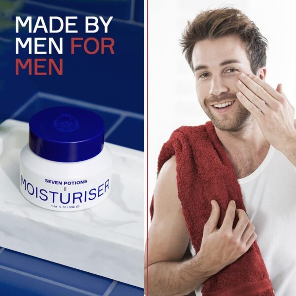 71mlqgIrOLS._SL1200_.jpg SEVEN POTIONS Anti Ageing Moisturizer for Men 1.69 FL OZ – Fragrance Free, Fast Absorbing Face Cream – Helps Prevent Fine Lines and Wrinkles – Hydrates Skin – Natural, Vegan, Cruelty Free
