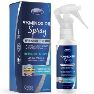 5% Minoxidil Hair Regrowth Spray - 60ml, For Men & Women