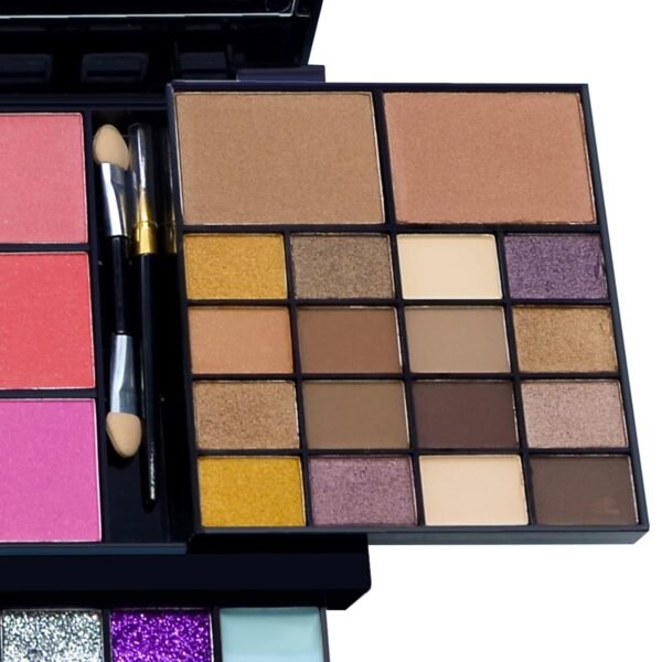 71nD462DZTL._SL1500_.jpg All in One Makeup Kit for Women Full Kit, 74 Colors Professional Makeup Gift Set, Include 36 Eyeshadow, 16 Lip Gloss, 12 Glitter Cream, 4 Concealer, 3 Blusher, 2 Highlight and Contour, 1 Bronzer