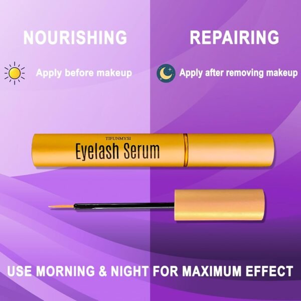 Eyelash Growth Serum – Boost Longer, Fuller, Thicker Lashes with Advanced Formula | Vegan & Cruelty-Free | Sensitive Eyes Safe | 5ml