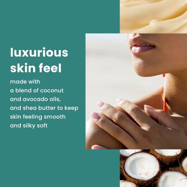 Hawaiian Tropic After Sun Body Butter with Coconut Oil, 8oz & Protective Tanning Oil Spray Sunscreen SPF 15, 8oz