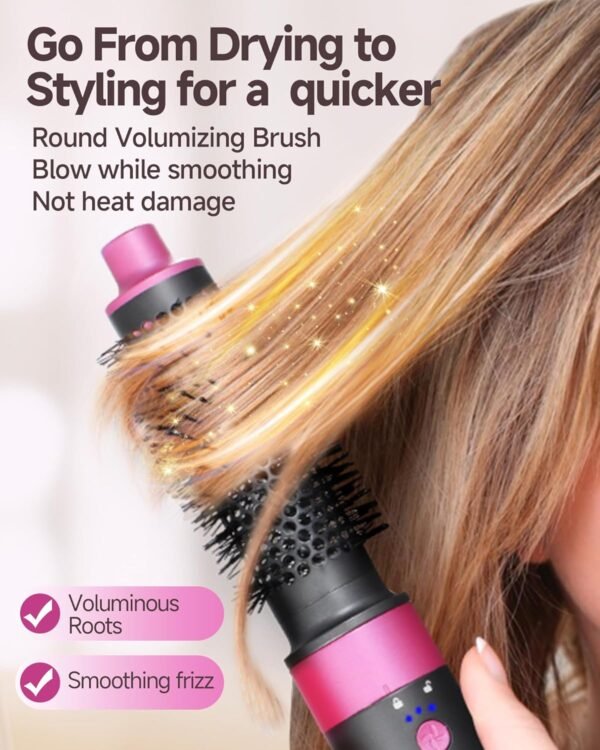71o-jQFEBsL._AC_SL1500_.jpg 5 in 1 Hair Dryer Brush WindBlow Magic Styler, 110,000 RPM High-Speed Turbo Blow Dryer Brush, Professional 500 Million Negative Ionic Hair Dryer, Fast Drying for Curling Volumizing Air Styling