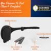 Bakblade 2.0 Back Shavers for Men: DIY Hair Shaver, Safety Blade Technology & Ergonomic Handle, Wet & Dry Shaving (Extra Blades Included)