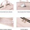 BAGSMART Toiletry Bag Travel Bag with Hanging Hook, Water-resistant Makeup Cosmetic Bag Travel Organizer for Accessories, Shampoo, Full-size Container, Toiletries