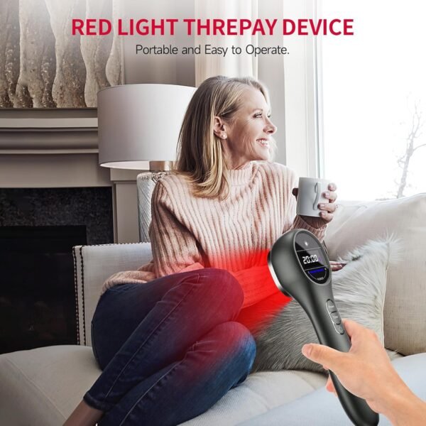 Red Light Therapy Device for Body, Near Infrared Light for Joint Muscle PainReIief with LED Display (3 x 808nm +14 x 650nm)