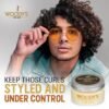 Woody's Styling Cream for Men, Controls Curly/Wavy Hair, Water-Soluble Mild Hold, Healthy Shine, 3.4 oz