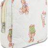 71olHN1fSSL._AC_SL1500_.jpg Small Floral Quilted Makeup Bag, Coquette Aesthetic Travel Toiletry Organizer for Women, Lightweight Cotton Cosmetic Pouch