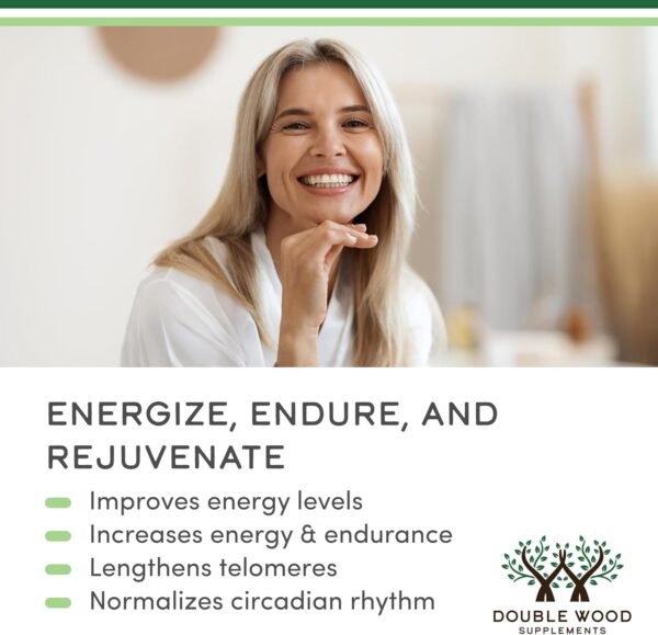 NAD Supplement for Anti Aging and Cell Regeneration (500mg of 95% Pure NAD+ Per Serving, 30 Day Supply) Similar to Nicotinamide Riboside (Third Party Tested, Vegan Safe, Non-GMO) by Double Wood