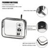 71pB7Y5dpL._SL1500_.jpg MODENGKONGJIAN TSA Approved Toiletry Bag, 3 Pcs Clear Toiletries Bags Quart Size Travel Makeup Cosmetic Bag for Women Men, Carry on Airport Airline Compliant Bag (Black)