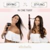 71pBlFBToL._AC_SL1500_.jpg ELLA BELLA® 6 in 1 Professional Hot Air Styler • Powerful Hair Dryer & Straightener Set • Styling Without Heat Damage • Fast Drying Curling Volumizing Straightening • Includes Protective Travel Case
