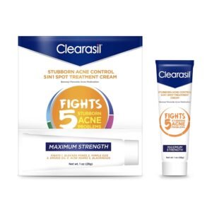 71pCfZ5JxtL._SL1500_.jpg Clearasil Stubborn Acne Control 5in1 Spot Treatment Cream, 1 oz
