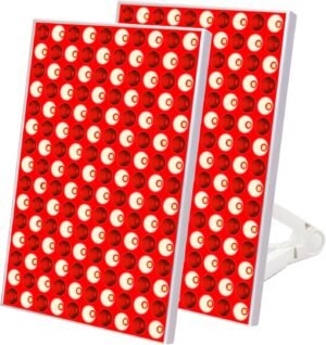 Red Light Therapy Lamp, Red Light Therapy for Body, Infrared Light Therapy Panel for Face with Stand, 660nm Red and 850nm Near Infrared LED Red Light Therapy Device at Home for Face and Body (2 Pack)