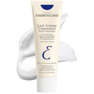 Embryolisse Lait-Crème Concentré, Multifunction Daily Moisturizer, Primer, and Makeup Remover, Suitable for All Skin Types. French Face Cream With Shea Butter & Aloe Vera