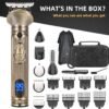 Beard Trimmer for Men, Electric Razor Shavers for Men w/Case, Cordless Hair Clipper T-Blade Trimmer, Mens Grooming Kit for Nose Ear Body Face Mustache -180 Mins Shaving, Father Gifts for Him