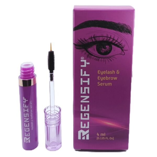 REGENSIFY Eyelash and Eyebrow Growth Serum 4 ml (0.135 FL Oz) [Capixyl 5%, Redensyl, Adenosine, Biotin, Panthenol, Hyaluronic Acid, Peptides] - Promotes voluminous Lashes and Brows