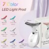 Face Messager for Face and Neck, Facial Massager for Face and Neck, 7 Color Face Neck Massager for Skin Care, at-Home Face Tool for Skin Care
