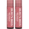 Burt's Bees Lip Tint Balm with Long Lasting 2 in 1 Duo Tinted Balm Formula, Color Infused with Deeply Hydrating Shea Butter for a Natural Looking Buildable Finish, Fiery Red Dahlia (2-Pack)