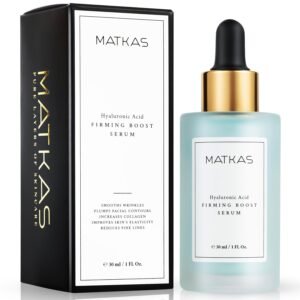 MATKAS Korean Firming Boost Hyaluronic Acid Serum 1 Fl. Oz. - Niacinamide and Hyaluronic Acid Serum for Face Korean Skin Care for Anti Aging, Hydrating Face Moisturizer for Dry Sensitive Skin