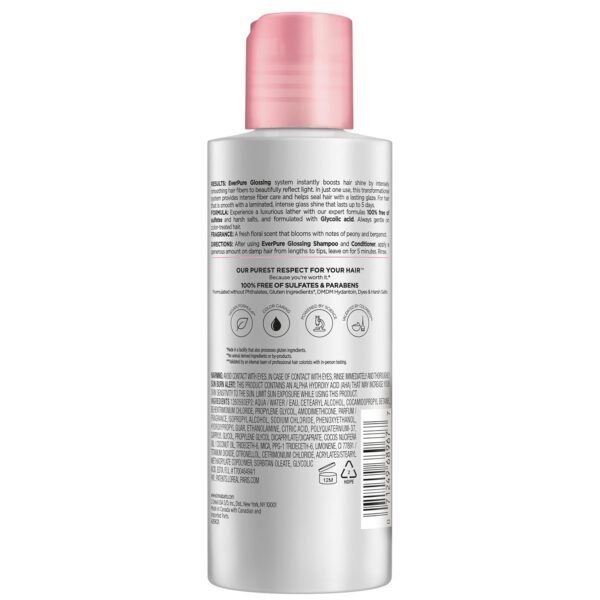 L'Oreal Paris Glossing Lamination Hair Mask with Glycolic Acid, Hair Treatment for Lasting Shine and Smoothness for Dull, Dry Hair, EverPure, 5.1 Fl Oz