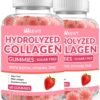 71rmoXAfZjL._AC_SL1350_.jpg Sugar Free Collagen Gummies for Women, Collagen Protein Type I,II,III,V,X with Biotin Vitamin C D B12, Hydrolyzed Collagen Peptides Gummies for Immune Digestion Skin Hair Nails Energy Bone
