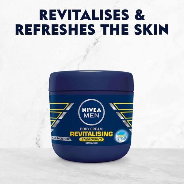 Nivea Men Body Cream Revitalising Body Cream, 13.5oz, with caring Vitamin E- for a revitalised skin feeling