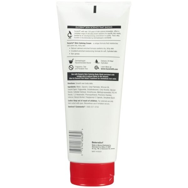 71ruFK6zJZL._SL1500_.jpg Eucerin Skin Calming Cream - Full Body Lotion for Dry, Itchy Skin, Natural Colloidal Oatmeal Enriched - 14 oz. Tube