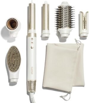 6 in 1 AirCurler Advanced Hot Air Styler - High-Speed Dryer & Auto Curler, Tight Grip, Fast Drying, No Heat Damage, Styling System Set