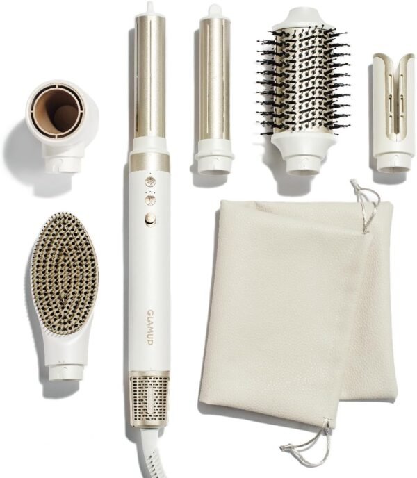 6 in 1 AirCurler Advanced Hot Air Styler - High-Speed Dryer & Auto Curler, Tight Grip, Fast Drying, No Heat Damage, Styling System Set