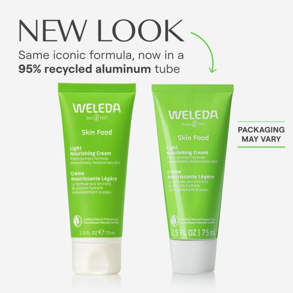 71sEm1lyF1L._SL1500_.jpg Weleda Skin Food Light Nourishing Body Cream 2.5 Fluid Ounce, Plant Rich Hydrating Moisturizer with Chamomile, Calendula and Pansy