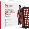 Bestqool Red Light Therapy, Dual Chip Clinical Grade LED Device with Near-Infrared Light 660nm 850nm High Power Panel, Ideal for Body, Face, Recovery, Improve Sleep, Skin Health, 105W (Black 60)