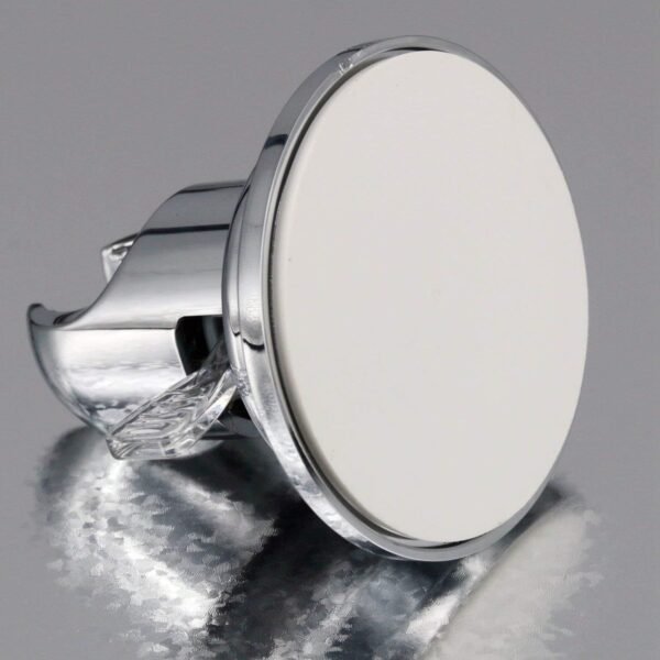 BOPai Suction Shower Head Holder, Relocatable Handheld Showerhead Holder, Chrome, Suitable for Installation On Smooth Surfaces