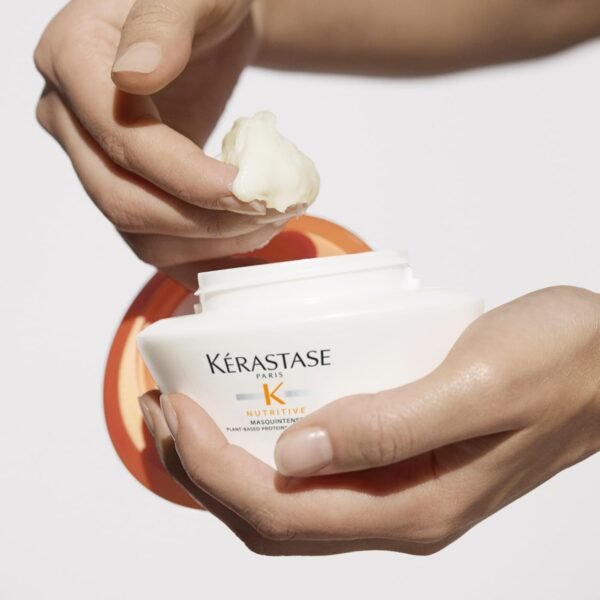 Kerastase Nutritive Masquintense Mask For Fine to Medium Dry Hair - Deeply Nourishes & Conditions, With Plant-Based Proteins & Niacinamide, 6.8 Fl Oz