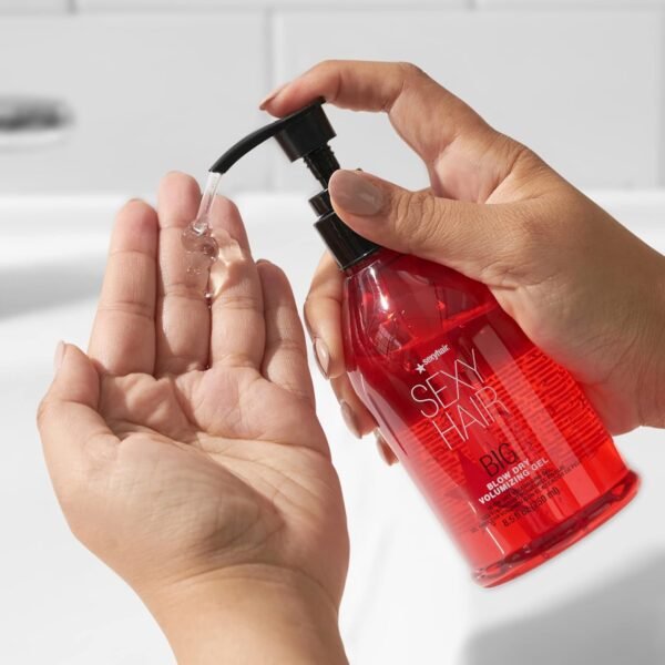 SexyHair Big Blow Dry Volumizing Gel | Added Volume with Hold | Up to 72 Hours of Humidity Resistance | All Hair Types