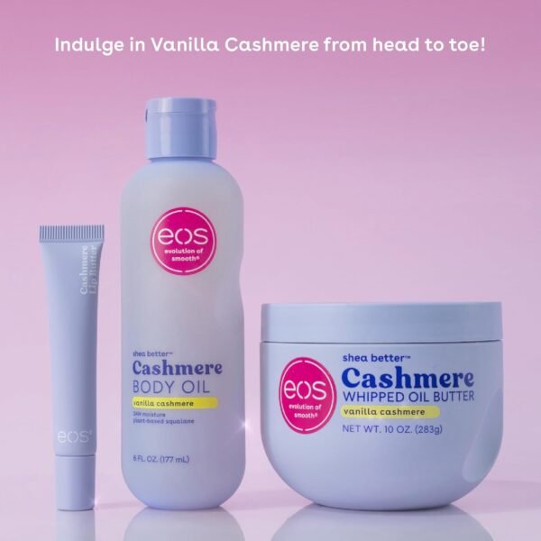 71sogShkOL._SL1500_.jpg eos Cashmere Lip Butter, Vanilla Cashmere, eos Lip Butter with Plumping Peptides For Smooth Lips, 0.35 fl oz