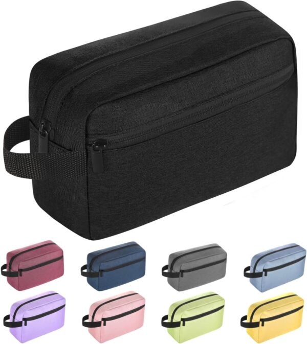 Travel Toiletry bag Toiletry bag for women men Hanging Cosmetic bag Travel accessories for Women Men (Black)