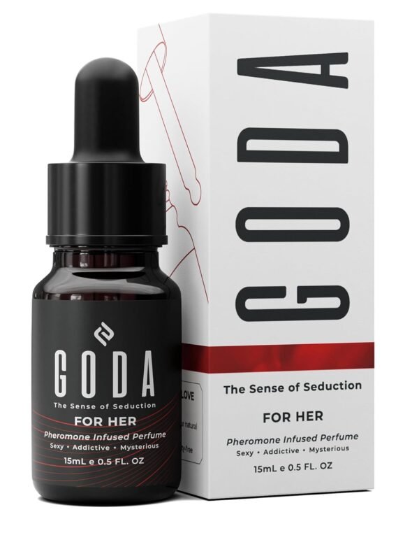 GODA Pheromones Perfume for Women – The Original – Long-Lasting Women's Fragrances with Jasmine and Rose – Sweet & Spicy Aroma – Vegan & Cruelty-Free – 15ml/0.50 fl. oz