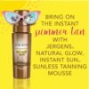 Jergens Natural Glow Instant Sun Bundle: Deep Bronze Sunless Tanning Mousse, 6oz Bottle and Applicator Mitt