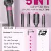 71t0xlS9cJL._AC_SL1500_.jpg 5 in 1 Hair Dryer Brush WindBlow Magic Styler, 110,000 RPM High-Speed Turbo Blow Dryer Brush, Professional 500 Million Negative Ionic Hair Dryer, Fast Drying for Curling Volumizing Air Styling